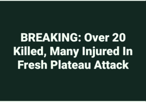Several Feared Killed In Attack On Plateau Community
