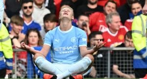 Haaland Goal Helps 10-Man City Beat United In Manchester Derby