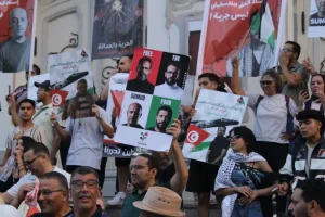 Tunisian Protesters Demand Release Of Four Detained Sumud Activists