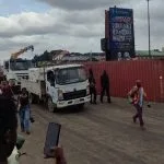 Kara Bridge Gridlock Worsens As Container-Laden Trailer Falls