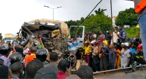 Driver Trapped In Multiple-Vehicle Crash On Otedola Bridge