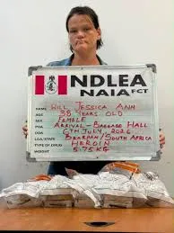 South African Woman Jailed 25 Years For Importing 5.75kg Heroin