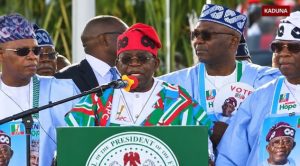 Tinubu Accuses Opposition Of Creating Hunger, Poverty At APC Campaign Kick-Off in Kaduna