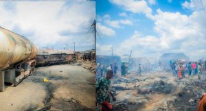 Edo Governor Okpebholo Visits Oluku Market, Meets Victims of Petrol Tanker Explosion