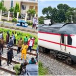 Driver Escapes Unhurt as Train Collides With Car at PWD in Lagos