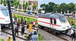 Driver Escapes Unhurt as Train Collides With Car at PWD in Lagos